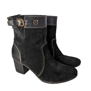 Sebago Nell Women's Black Suede Ankle Boots Size 7